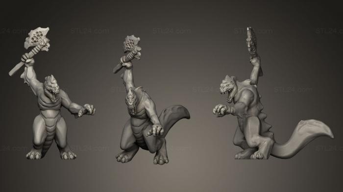 Figurines heroes, monsters and demons (Slisk Headhunter_2, STKM_0331) 3D models for cnc